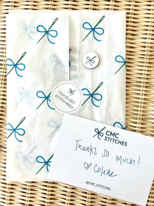 Black Clover Enamel Charm Needlepoint Canvas – Hand-Painted (18 Mesh)