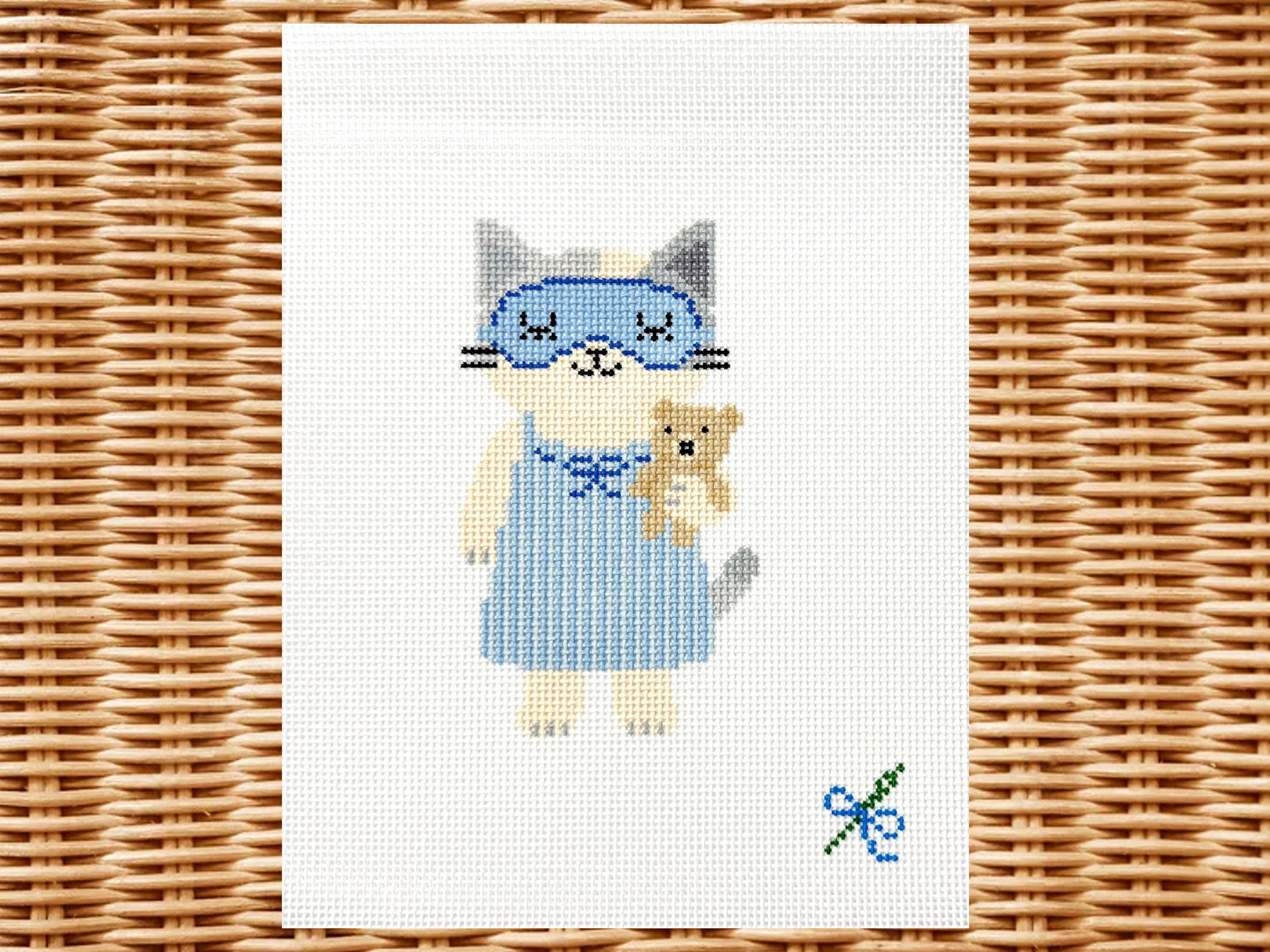 Sleepy Kitty Canvas (13 Mesh)
