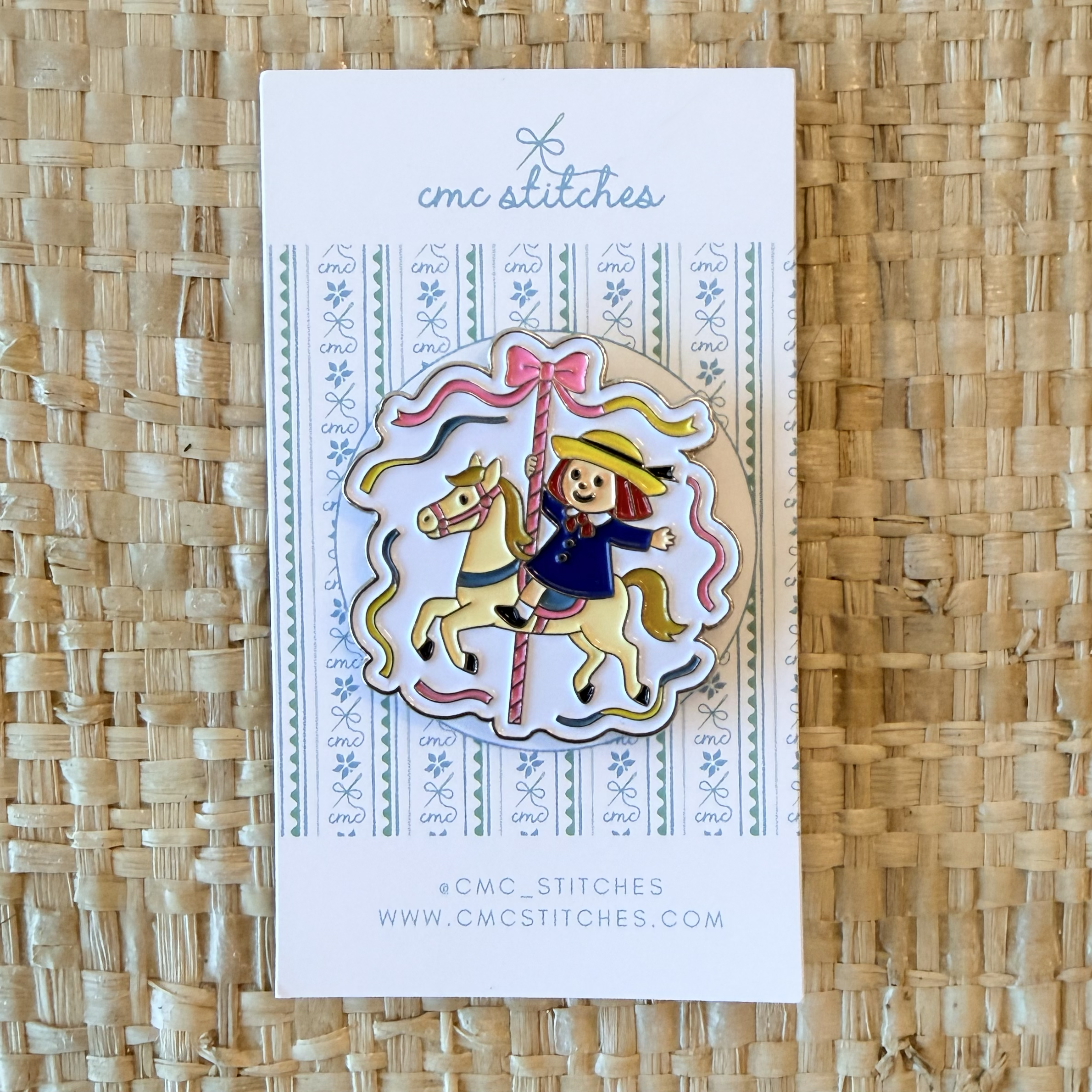 Madeline on Carousel Needleminder