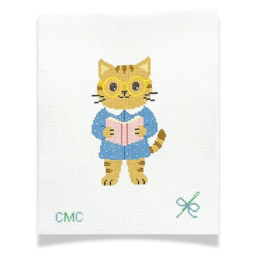 Preorder - Reading Kitty Canvas (18 Mesh)