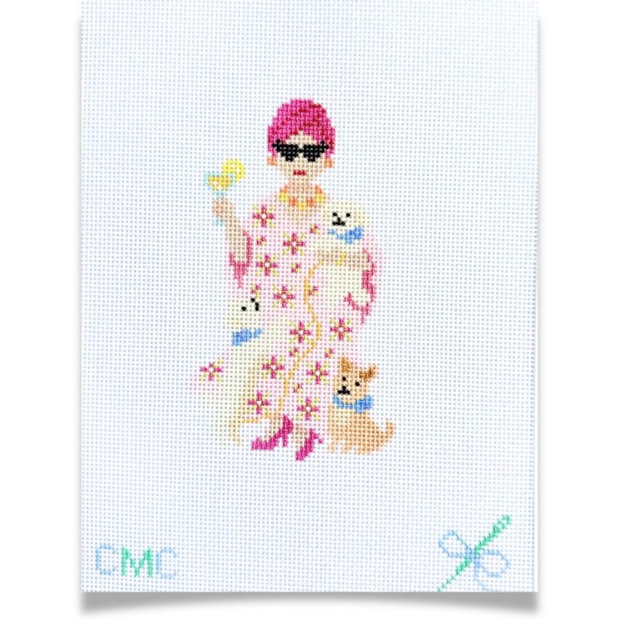 Bitsy the Chic Dog Lady (18 Mesh)