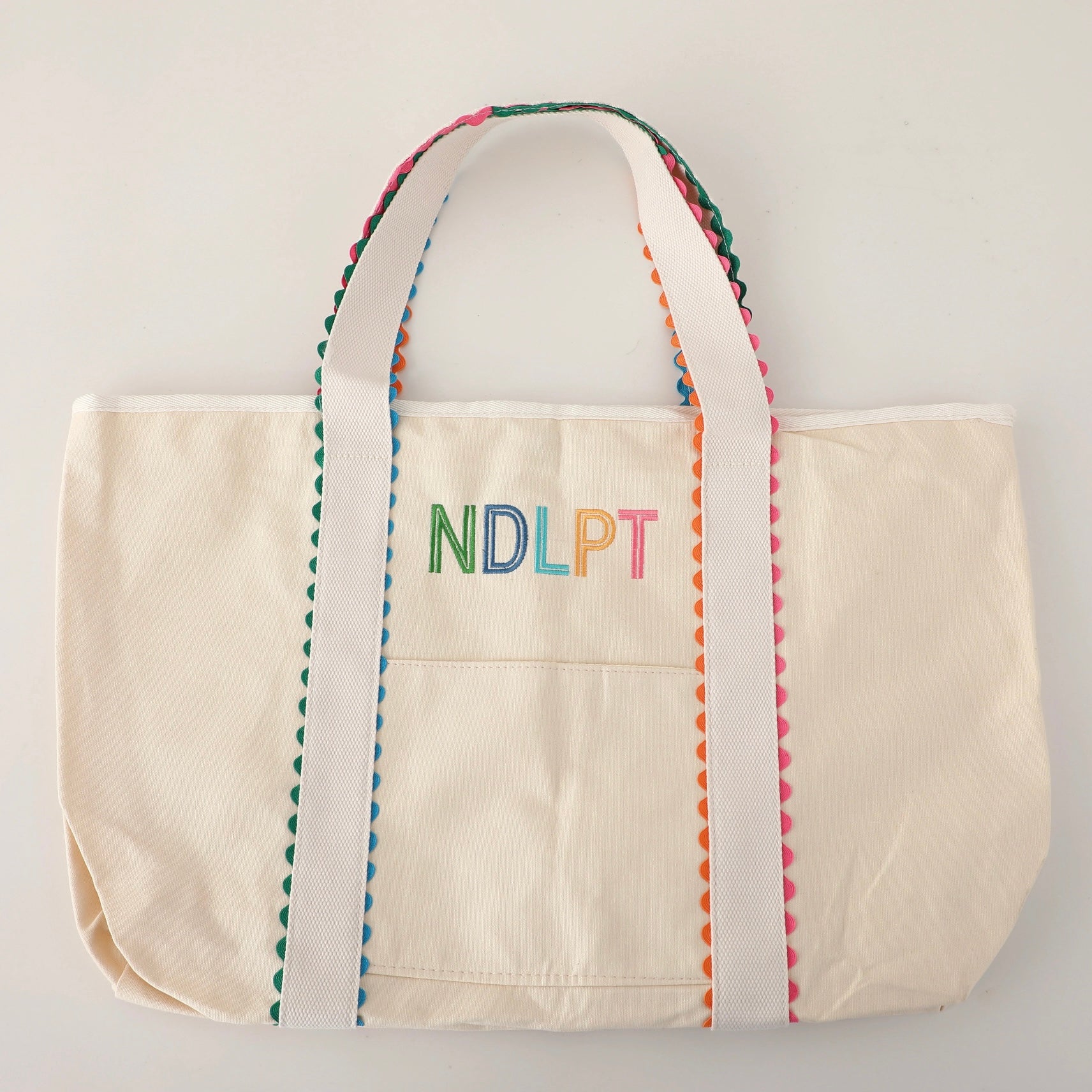 Canvas Embroidered NDLPT Tote Bag