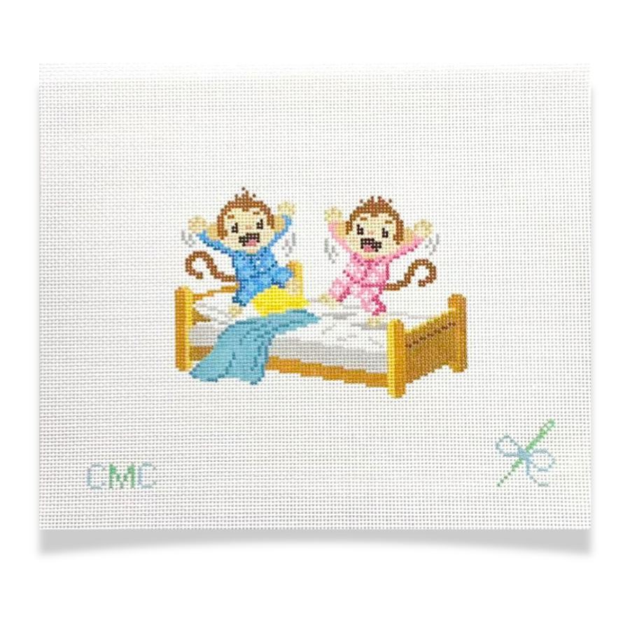 Monkeys Jumping on the Bed (18 Mesh)