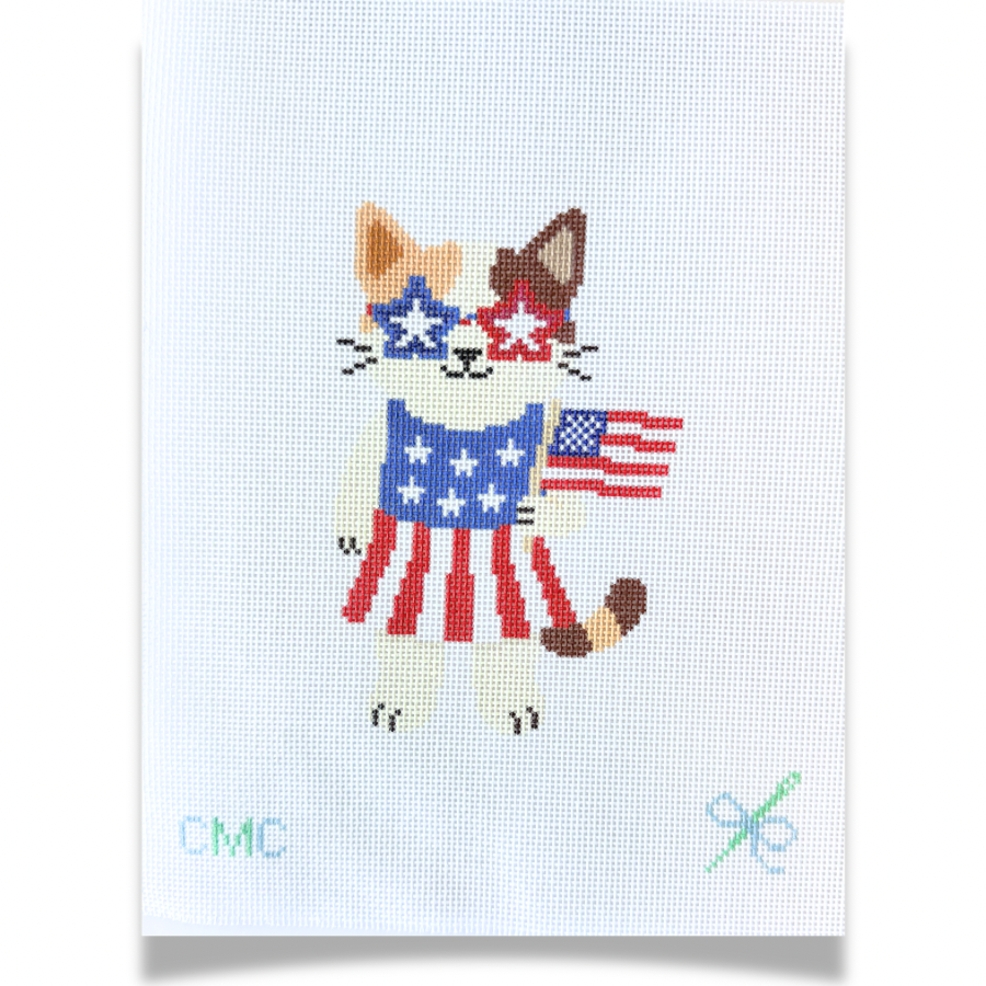 Penny the Patriotic Kitty (18 Mesh)