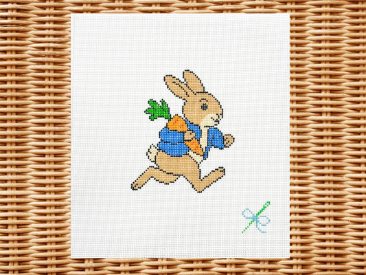 Peter Rabbit Needlepoint Canvas – Hand-Painted (18 Mesh)